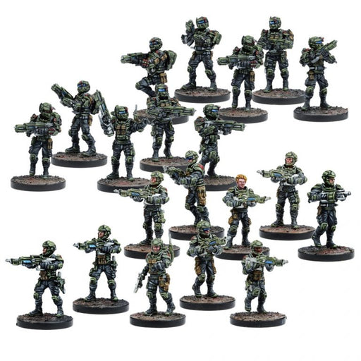 Firefight Battle Of Cabot III Starter Set - 2-Player Marauders Vs. Enforcers, 70+ Miniatures, Tabletop Wargame