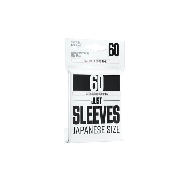 Gamegenic Just Sleeves - Japanese Size - Black (60 ct.) - Gamegenic