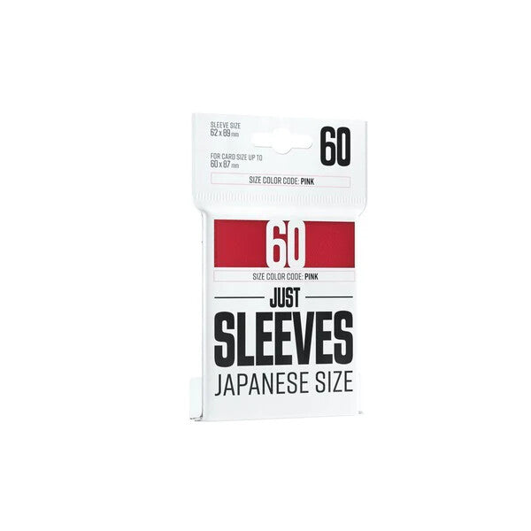 Gamegenic Just Sleeves - Japanese Size - Red (60 ct.) - Gamegenic