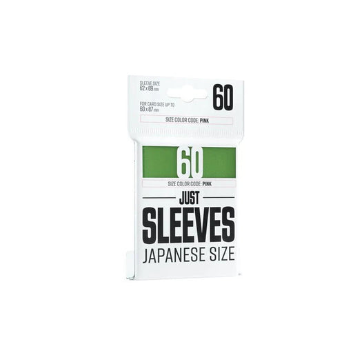Gamegenic Just Sleeves - Japanese Size - Green (60 ct.) - Gamegenic