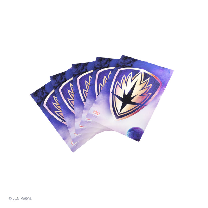 Gamegenic Marvel Champions Fine Art Sleeves - Guardians of the Galaxy Logo - Gamegenic