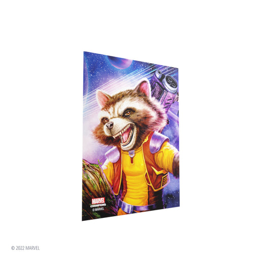 Gamegenic Marvel Champions Fine Art Sleeves - Rocket Raccoon - Gamegenic