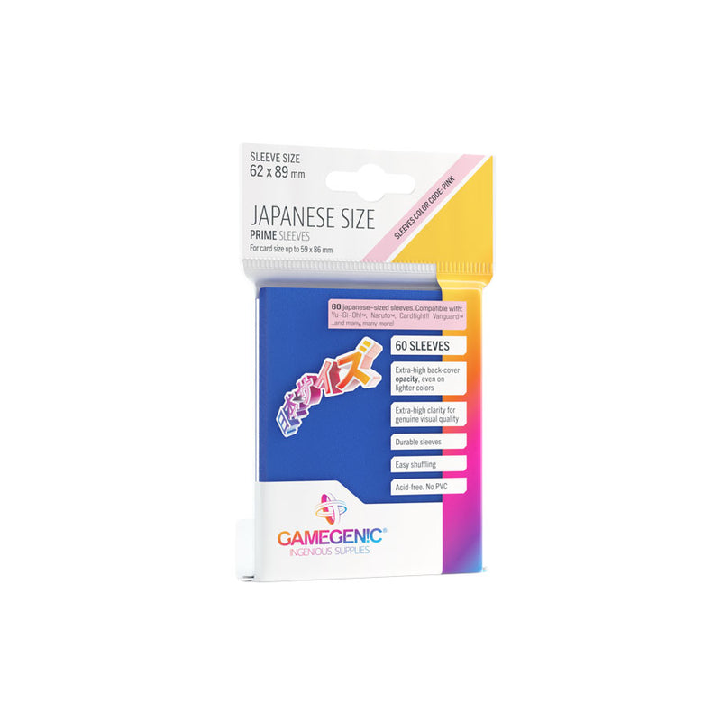 Gamegenic Prime Japanese Sized Sleeves Blue (60 ct.) - Gamegenic