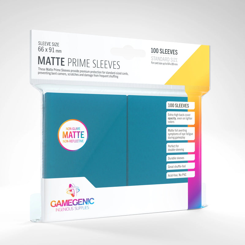 Gamegenic Matte Prime Sleeves Blue (100 ct.) - Gamegenic