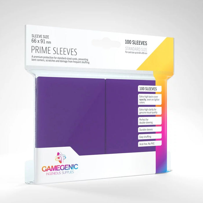 Gamegenic Prime Sleeves Purple (100 ct.) - Gamegenic