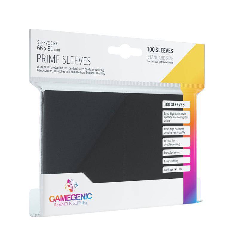 Gamegenic Prime Sleeves Black (100 ct.) - Gamegenic