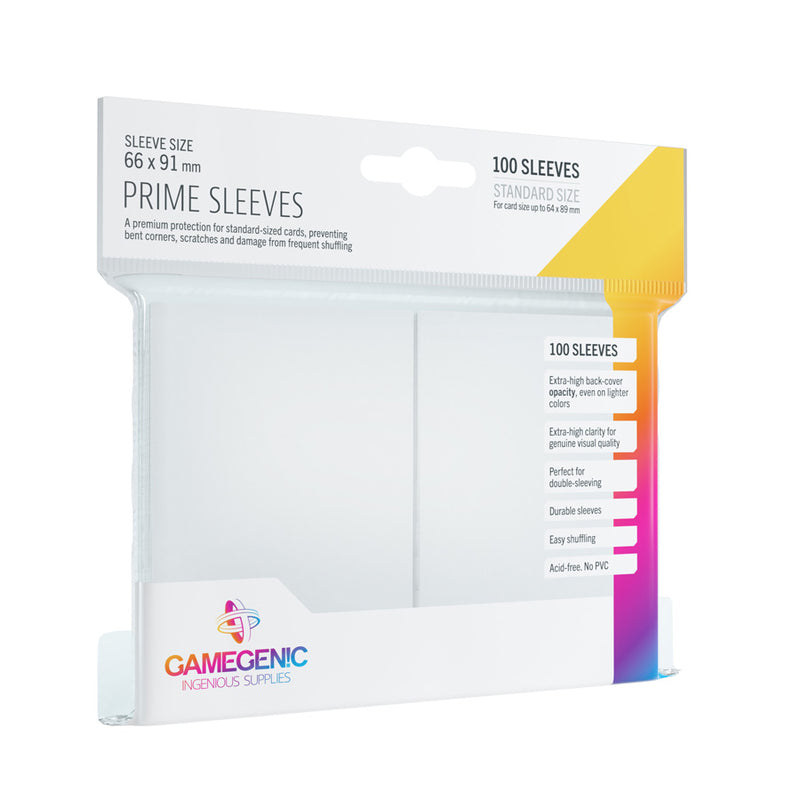 Gamegenic Prime Sleeves White (100 ct.) - Gamegenic