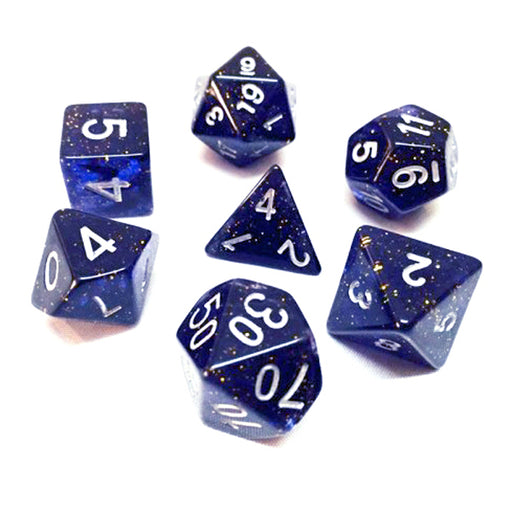 Dark Blue - Galaxy Poly Dice Set - Trade Dice