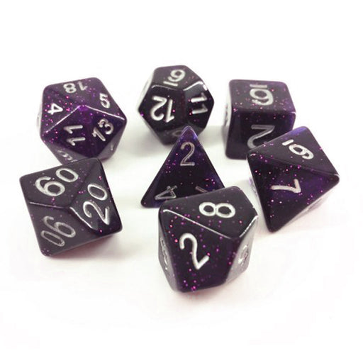 Dark Purple - Galaxy Poly Dice Set - Trade Dice