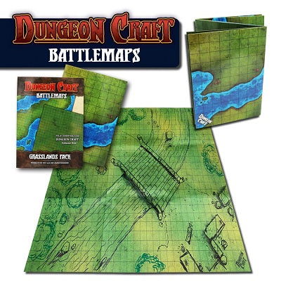 Dungeon Craft Battle Map: Grasslands - 1985 Games