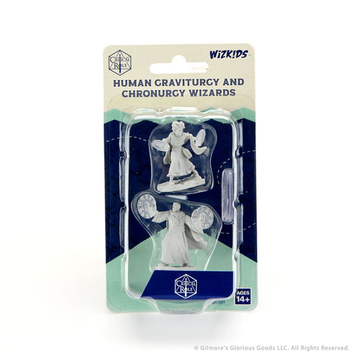 Critical Role Unpainted Miniatures: Human Graviturgy and Chronurgy Wizards Female - Wizkids