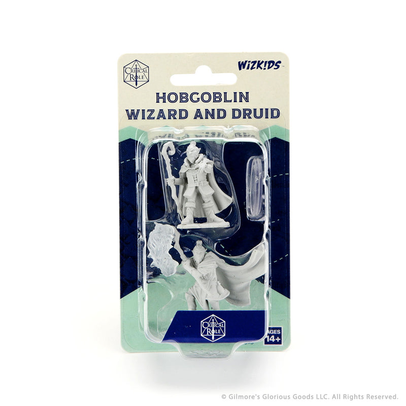 Critical Role Unpainted Miniatures: Hobgoblin Wizard and Druid Male - Wizkids