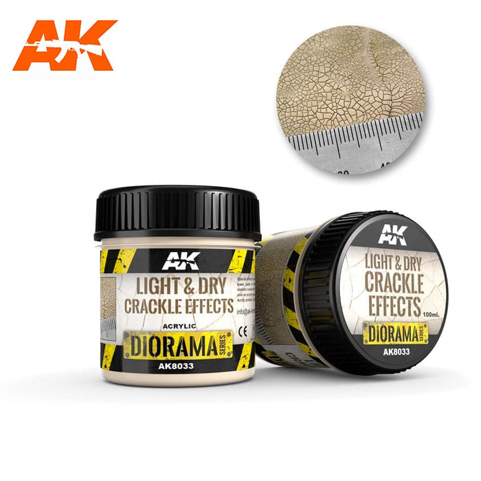 Light & Dry Crackle Effects - 100ml (Acrylic) - AK Interactive
