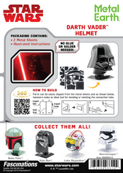 Darth Vader - Helmet Collection - Metal Earth - Metal Earth