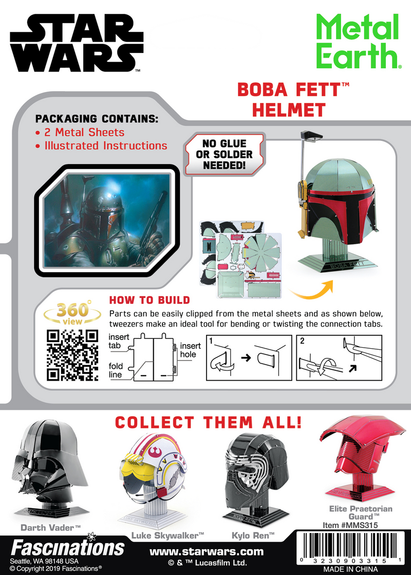 Boba Fett - Helmet Collection - Metal Earth - Metal Earth