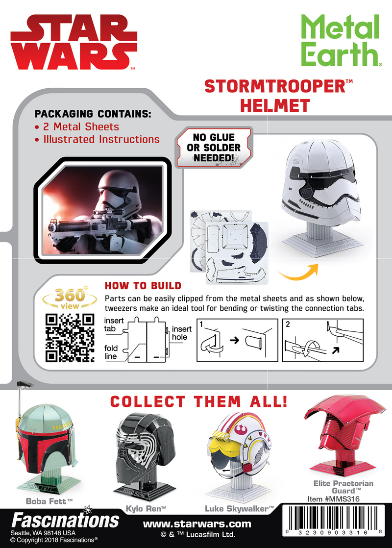 Stormtrooper Helmet - Helmet Collection - Metal Earth - Metal Earth