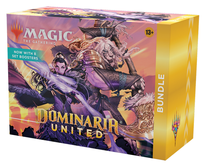 Magic: The Gathering Dominaria United Bundle | 8 Set Boosters + Accessories - Wizards Of The Coast