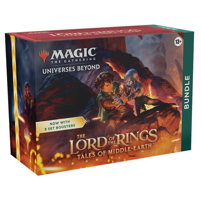 Magic: The Gathering The Lord of the Rings: Tales of Middle-earth Bundle - 8 Set Boosters + Accessories - Wizards Of The Coast