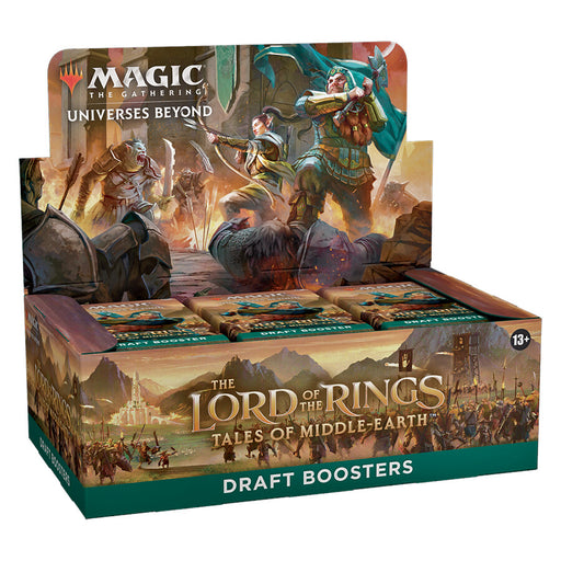 Magic: The Gathering The Lord of the Rings: Tales of Middle-earth Draft Booster Box - 36 Packs + 1 Box Topper Card - Wizards Of The Coast