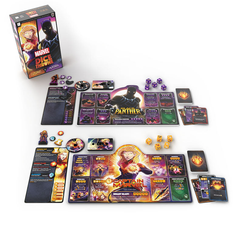 Captain Marvel vs Black Panther - Marvel Dice Throne - Roxley Games