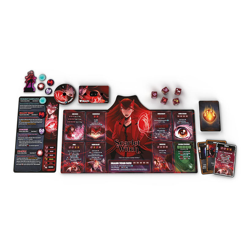 Marvel Dice Throne - 4-Hero Box (Scarlet Witch, Thor, Loki, Spider-Man) - Roxley Games