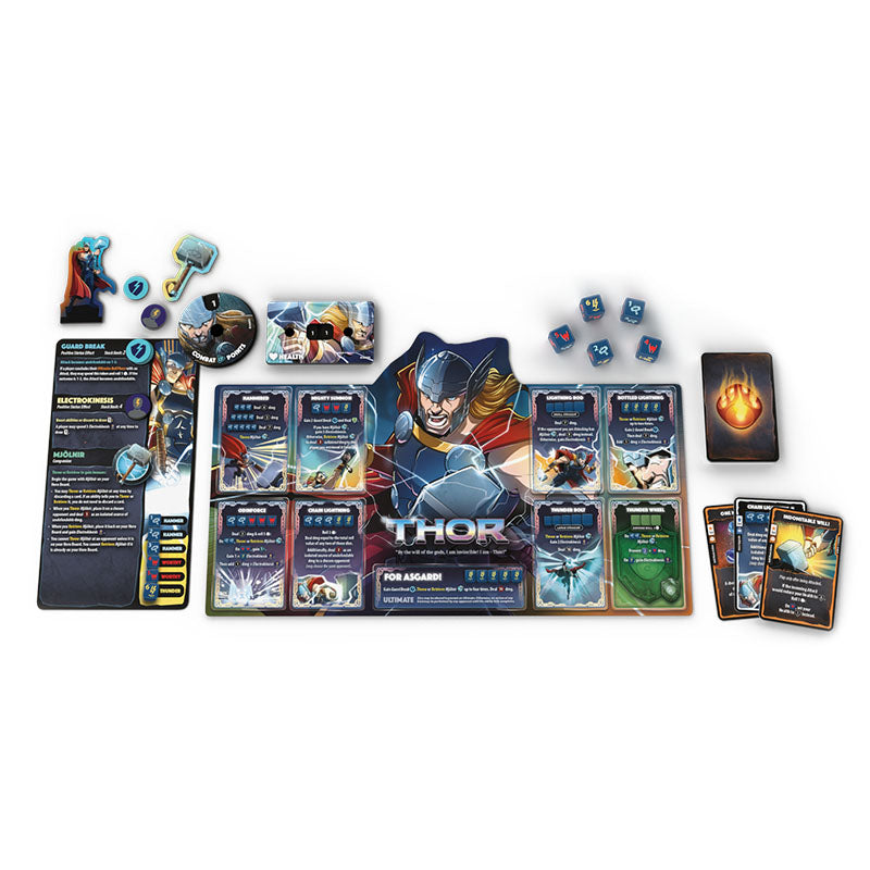 Marvel Dice Throne - 4-Hero Box (Scarlet Witch, Thor, Loki, Spider-Man) - Roxley Games