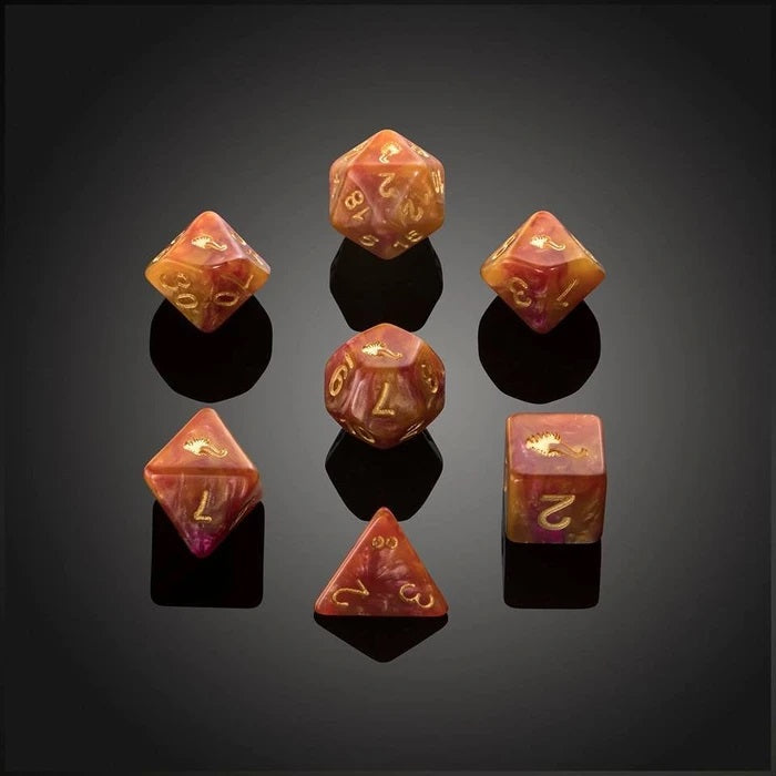 Set of 7 'Spirit Of' Mimic RPG Dice - Critit