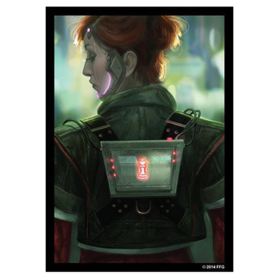 Android Netrunner Standard Size Card Sleeves Deep Red (50)