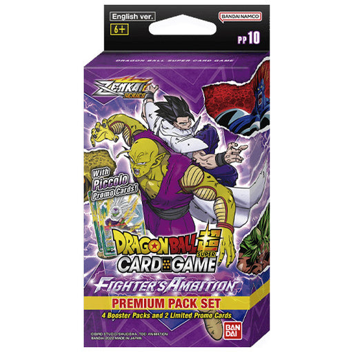 Fighter’s Ambition Premium Pack Set 10 (PP10) - Zenkai Series Set 02 - Dragon Ball Super Card Game - Bandai