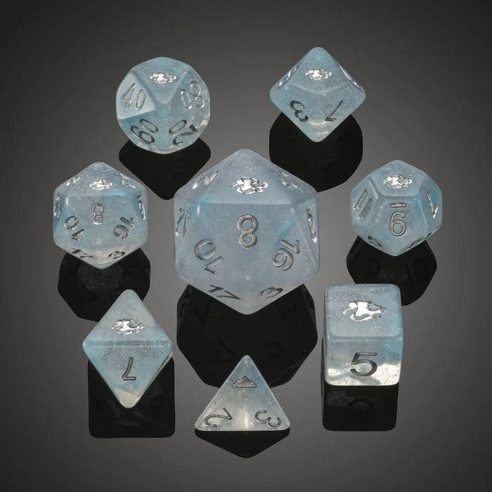 Set of 8 'Spirit Of' Polar Bear RPG Dice - Critit