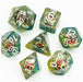 Yellow Dragon Eye - UDIXI Entombed Poly Dice set - Udixi Dice