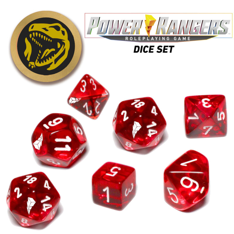 Power Rangers RPG - Red Dice Set - Renegade Games Studios