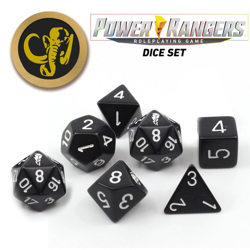 Power Rangers RPG - Black Dice Set - Renegade Games Studios
