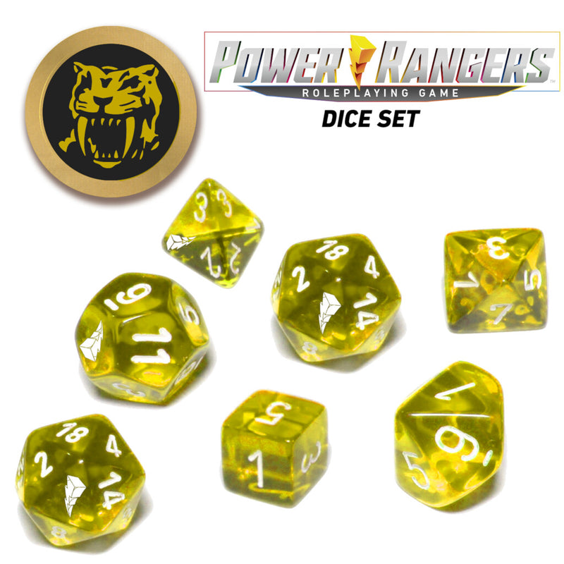 Power Rangers RPG - Yellow Dice Set - Renegade Games Studios