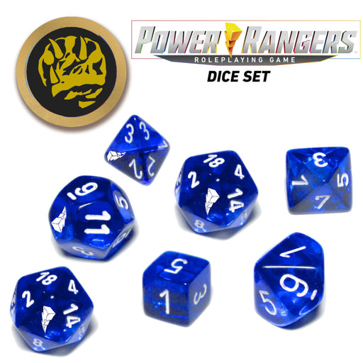 Power Rangers RPG - Blue Dice Set - Renegade Games Studios