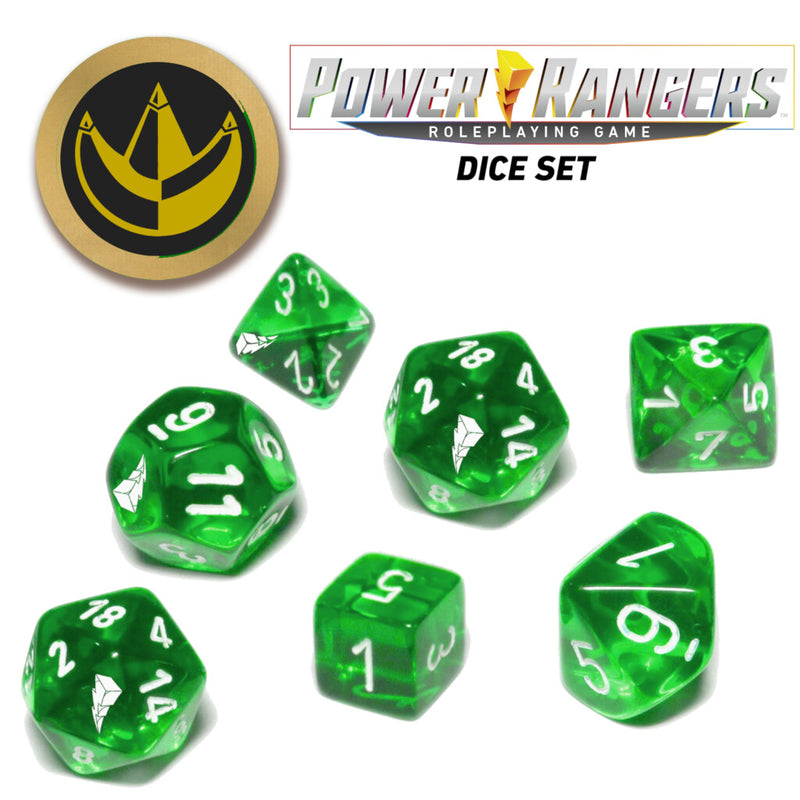 Power Rangers RPG - Green Dice Set - Renegade Games Studios