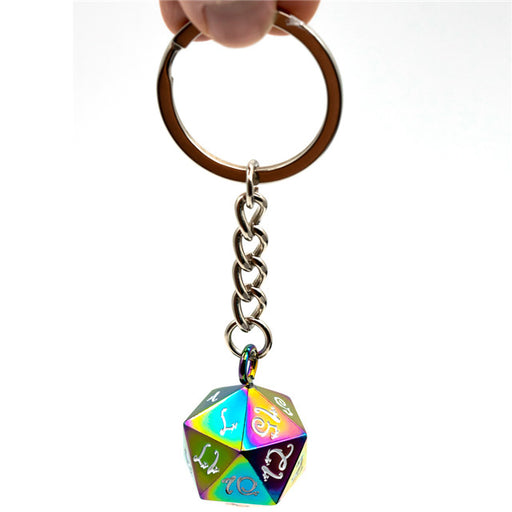 Rainbow - D20 Keyring - Udixi Dice