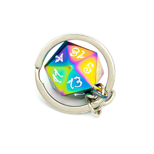 Rainbow - D20 Keyring - Udixi Dice