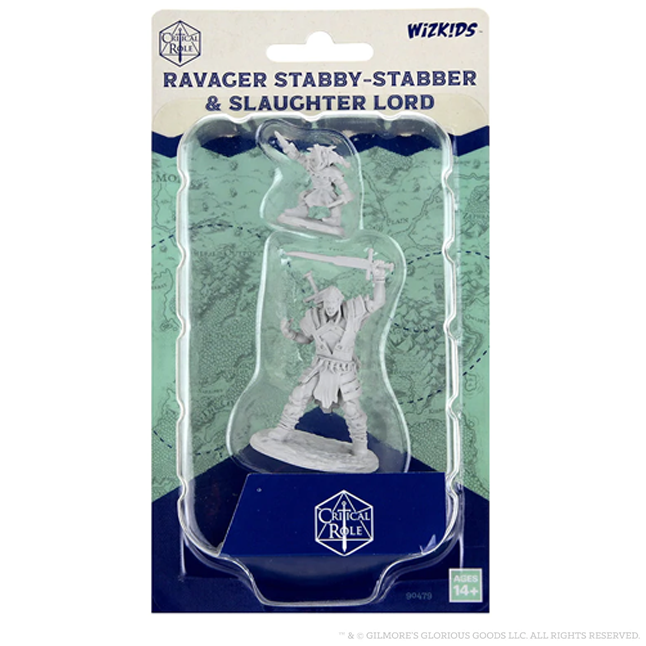 Ravager Stabby-Stabber & Slaughter Lord: Critical Role Unpainted Miniatures (W2) - Wizkids