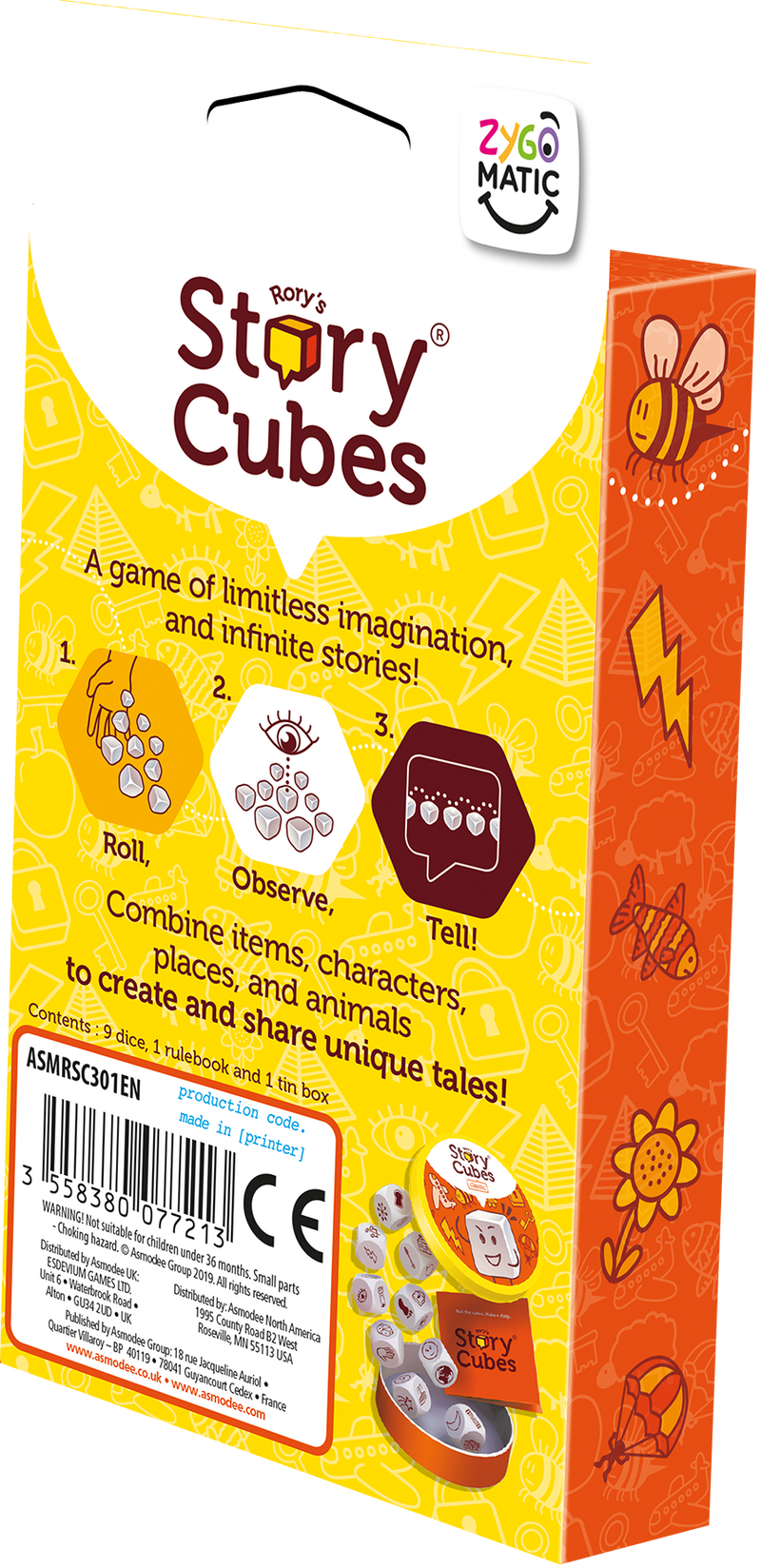 Rory's Story Cubes Eco Blister Original - Zygomatic Games