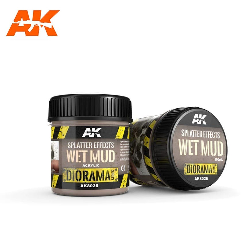 Splatter Effects Wet Mud - 100ml - Base product (Acrylic) - AK Interactive