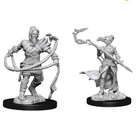 Magic the Gathering Unpainted Miniatures: Stoneforge Mystic & Kor Hookmaster (Fighter,Rogue,Wizard) - Wizkids