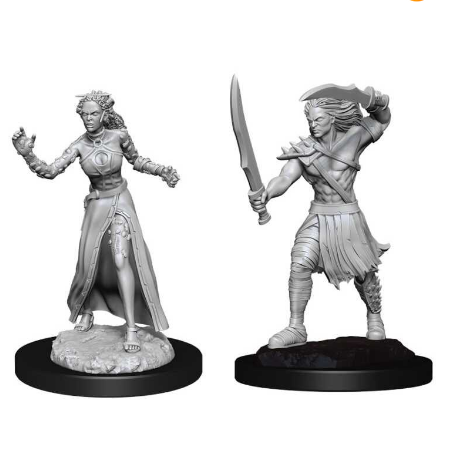 Magic the Gathering Unpainted Miniatures: Vampire Lacerator & Vampire Hexmage - Wizkids