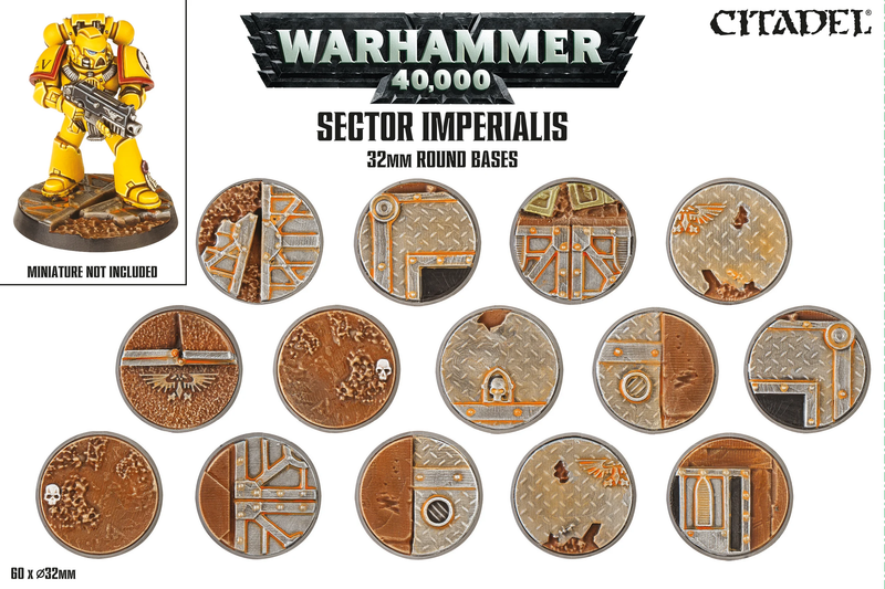 Sector Imperialis 32mm Round Bases - Games Workshop