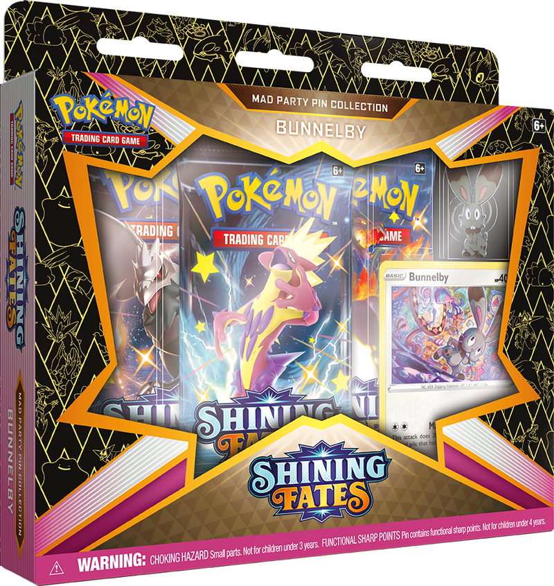 Pokemon TCG: Shining Fates Mad Party Pin Collection - Pokemon