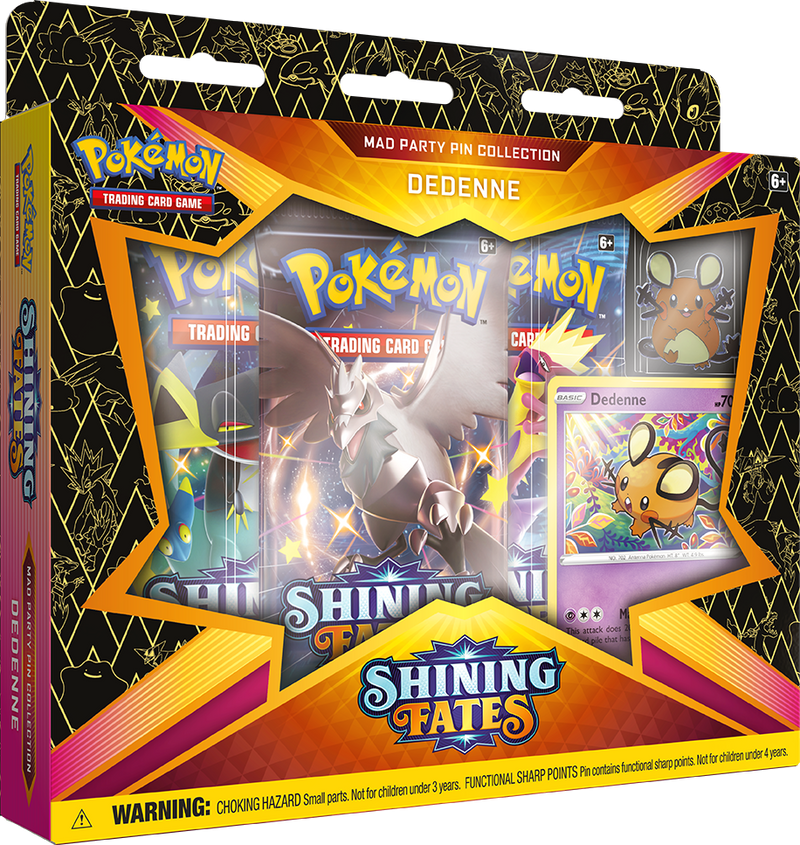 Pokemon TCG: Shining Fates Mad Party Pin Collection - Pokemon