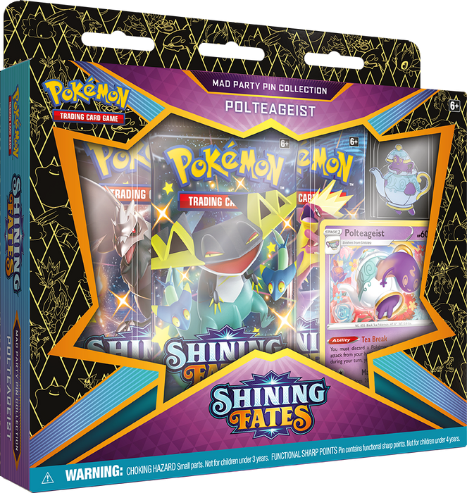 Pokemon TCG: Shining Fates Mad Party Pin Collection - Pokemon