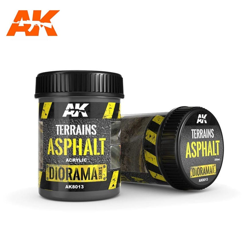 Terrains Asphalt - 250ml (Acrylic) - AK Interactive