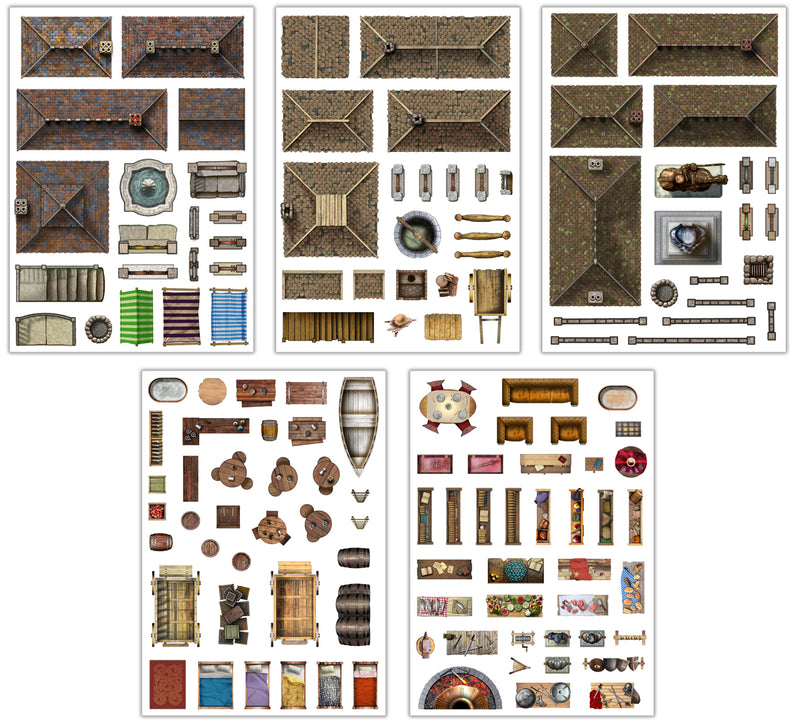 Town Trimmings - Add-On Scenery - Loke Battlemats