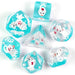 White Duck Santa Hat - Christmas - UDIXI Entombed Poly Dice set - Udixi Dice